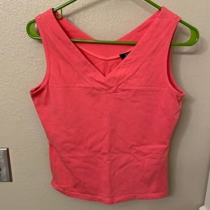 Bright pink tank top